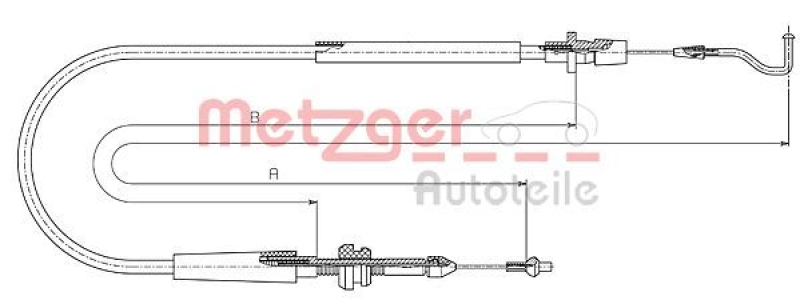 METZGER Accelerator Cable