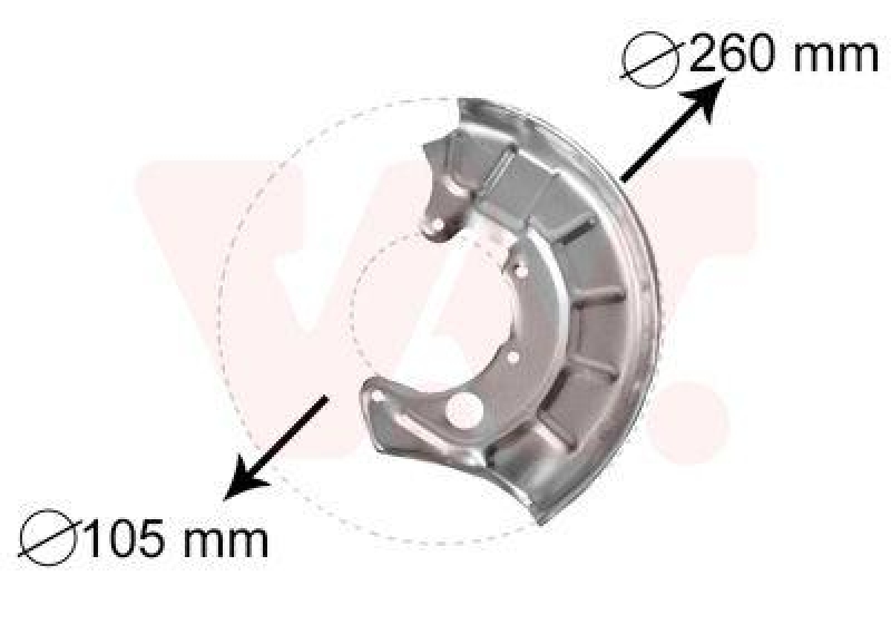 VAN WEZEL Splash Panel, brake disc