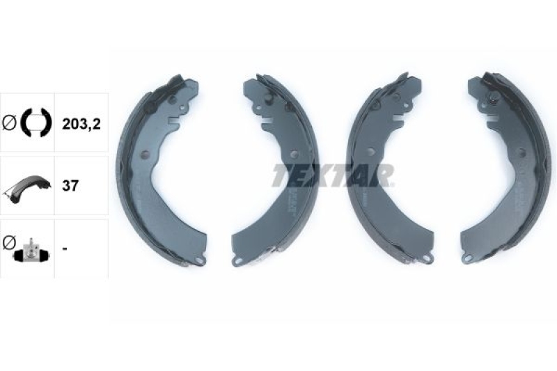 TEXTAR Brake Shoe Set