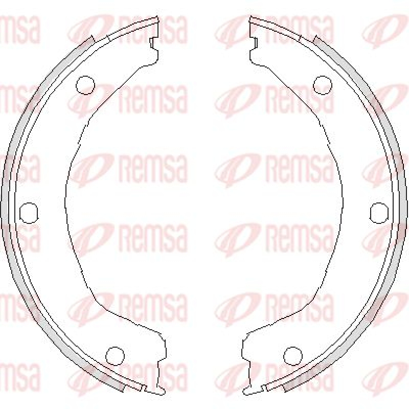 REMSA Bremsbackensatz, Feststellbremse