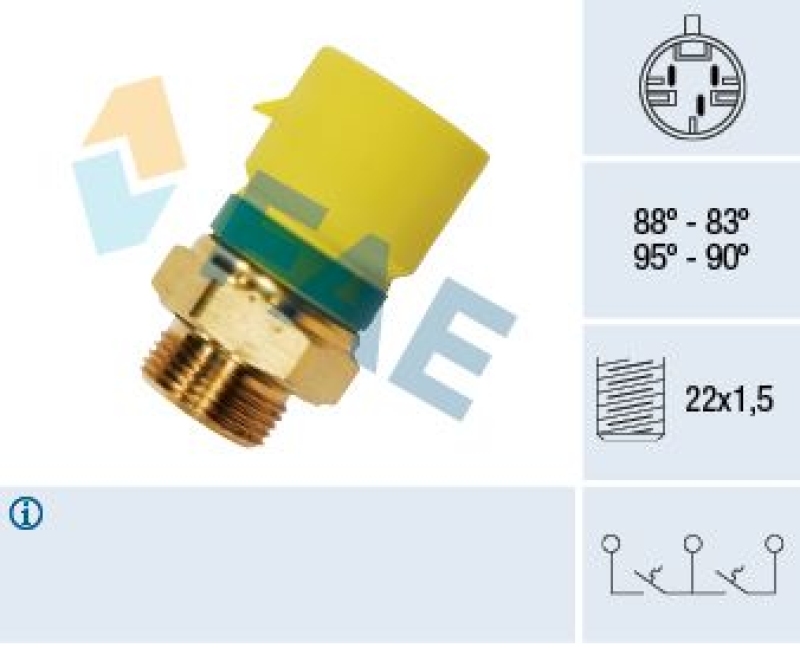 FAE Temperature Switch, radiator fan