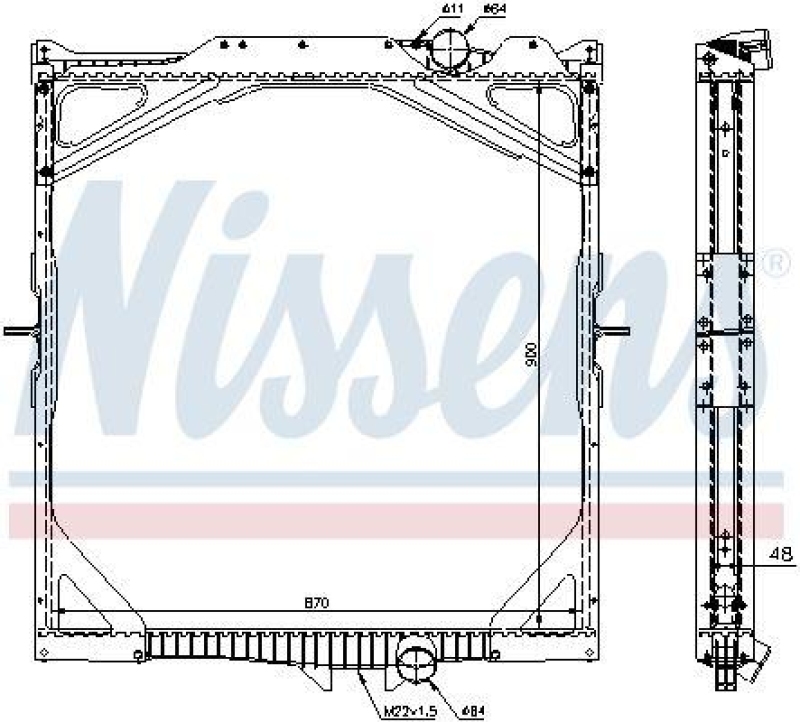 NISSENS Kühler, Motorkühlung