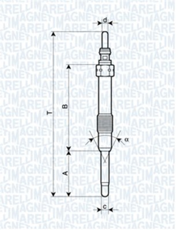 MAGNETI MARELLI Glühkerze