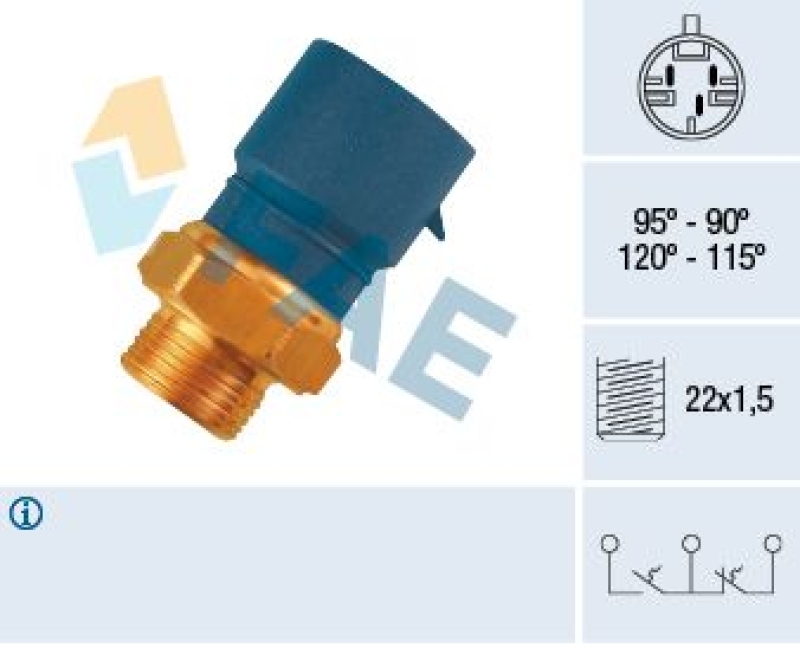 FAE Temperature Switch, radiator fan