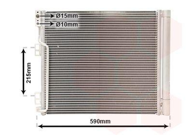 VAN WEZEL Kondensator, Klimaanlage 13005355