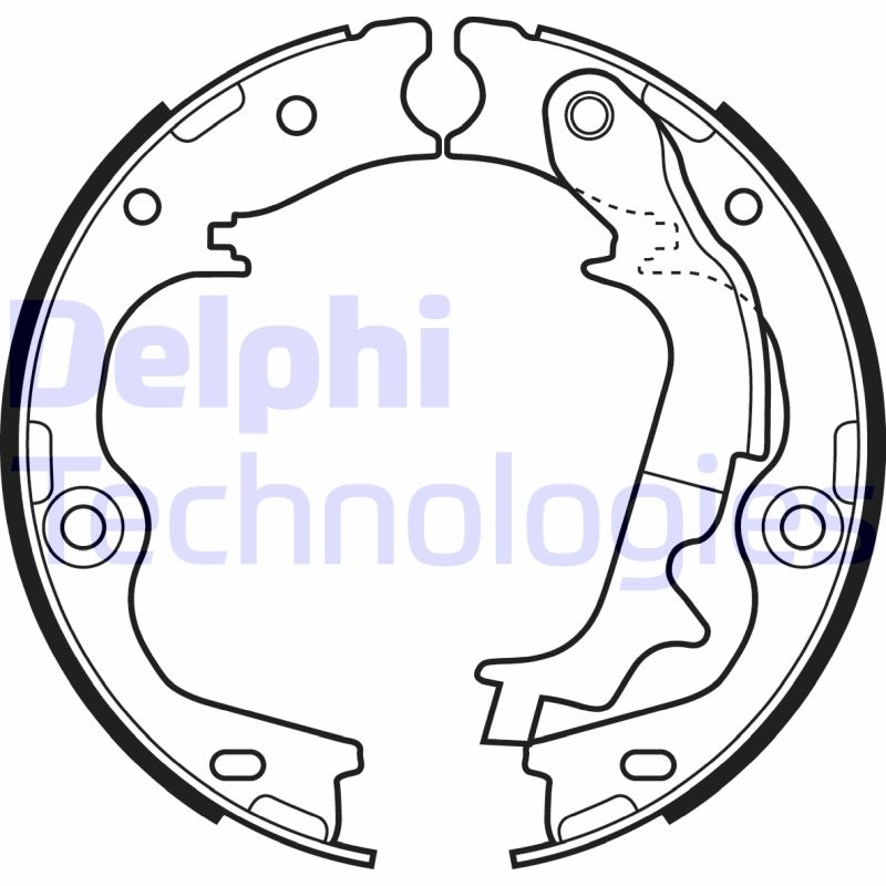 DELPHI Bremsbackensatz, Feststellbremse