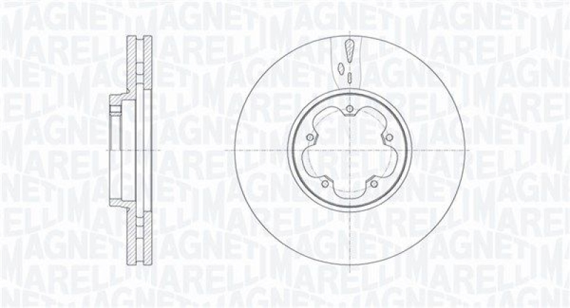 2x MAGNETI MARELLI Brake Disc