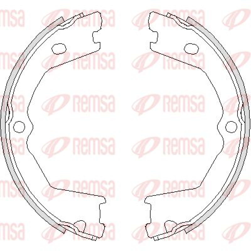 REMSA Bremsbackensatz, Feststellbremse
