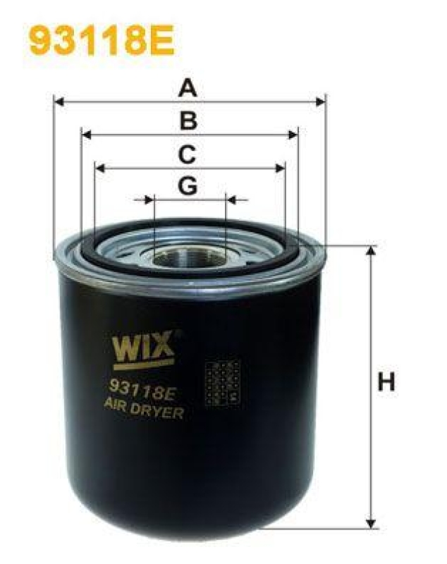 WIX FILTERS Air Dryer Cartridge, compressed-air system