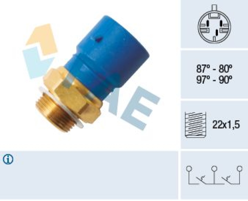 FAE Temperature Switch, radiator fan