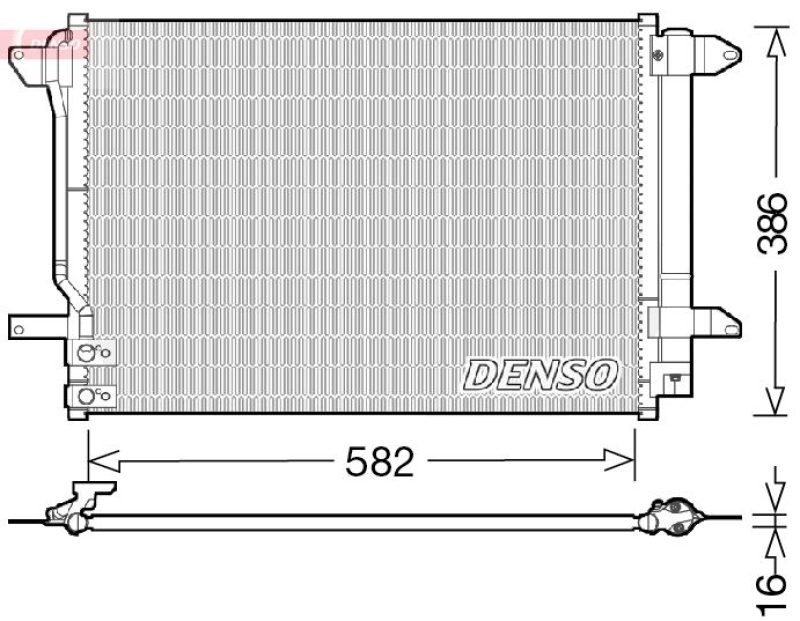 DENSO Kondensator, Klimaanlage