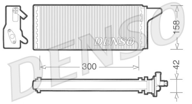 DENSO W&auml;rmetauscher, Innenraumheizung DRR12001