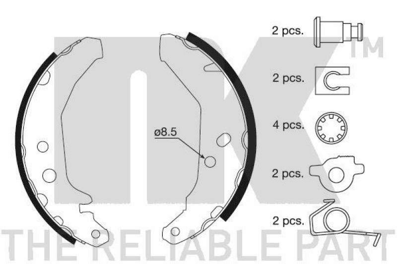 NK Brake Shoe Set