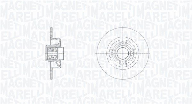 2x MAGNETI MARELLI Brake Disc