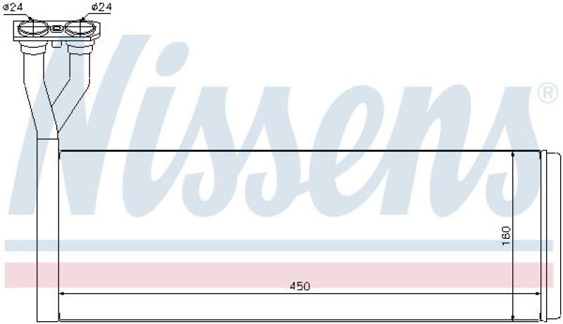 NISSENS Heat Exchanger, interior heating