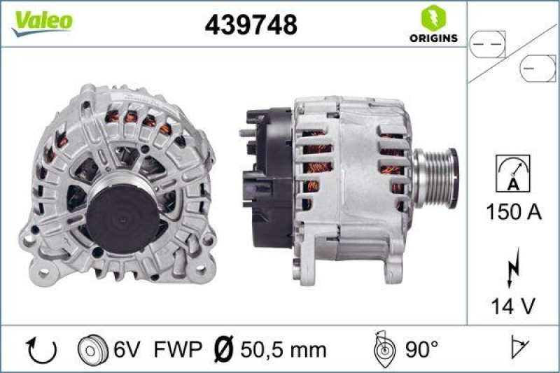 VALEO Generator VALEO ORIGINS NEW OE TECHNOLOGIE