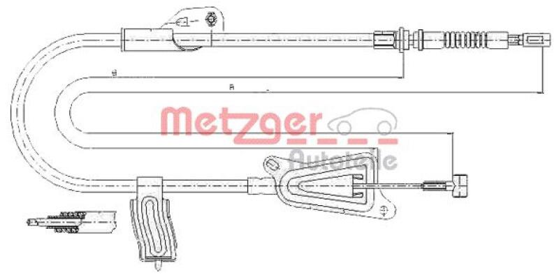 METZGER Seilzug, Feststellbremse