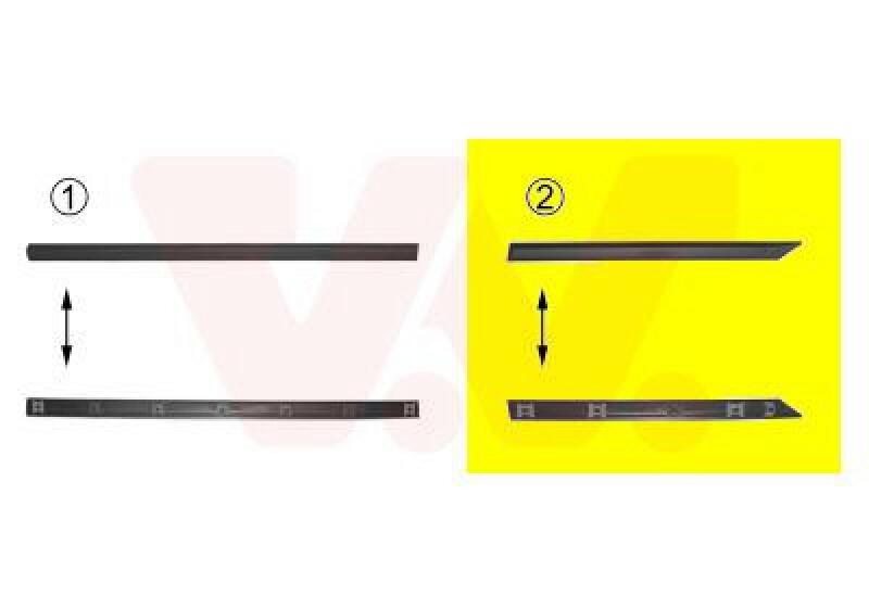 VAN WEZEL Trim/Protective Strip, sidewall