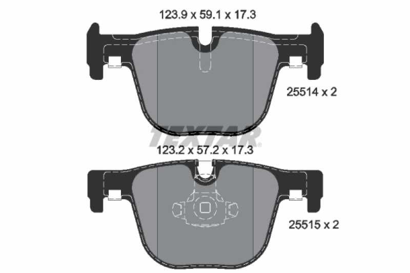 TEXTAR Brake Pad Set, disc brake Q+