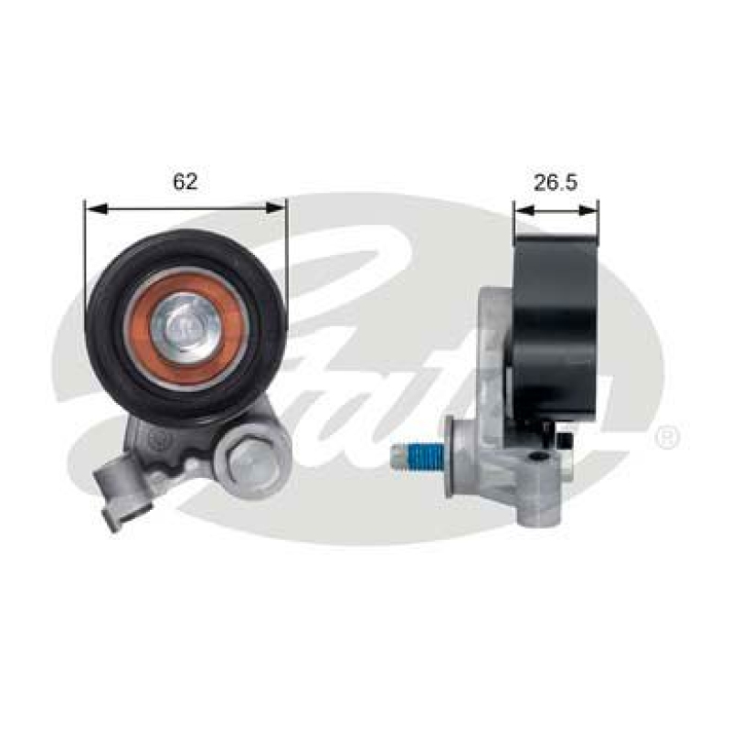 GATES Tensioner Pulley, timing belt PowerGrip®