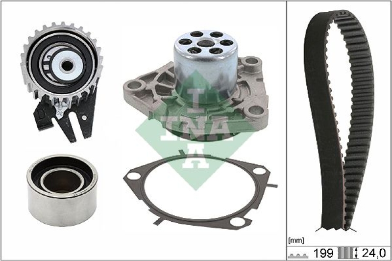 INA Water Pump & Timing Belt Set