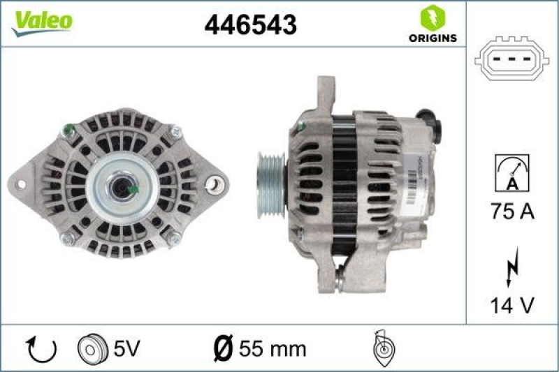 VALEO Generator VALEO ORIGINS NEW OE TECHNOLOGIE