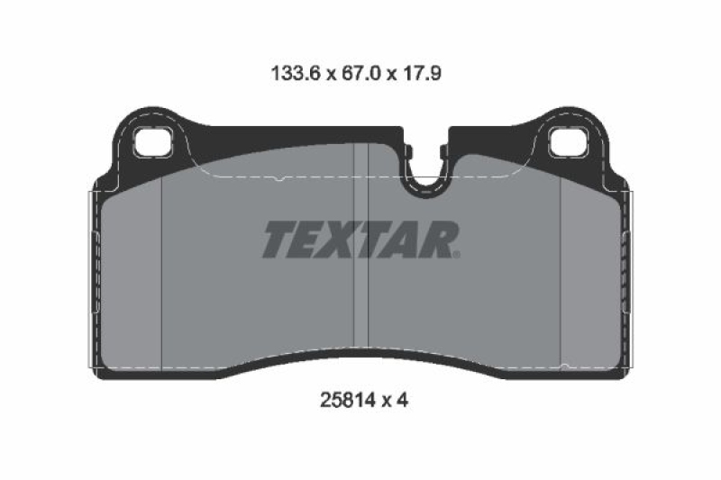 TEXTAR Bremsbelagsatz, Scheibenbremse Q+ 2581401