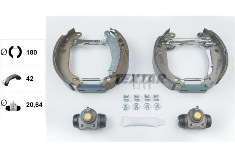 TEXTAR Brake Shoe Set Shoe Kit Pro