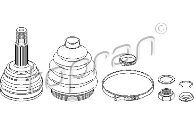 TOPRAN Gelenksatz, Antriebswelle