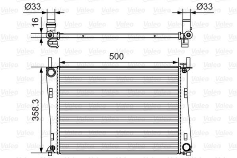 VALEO Radiator, engine cooling