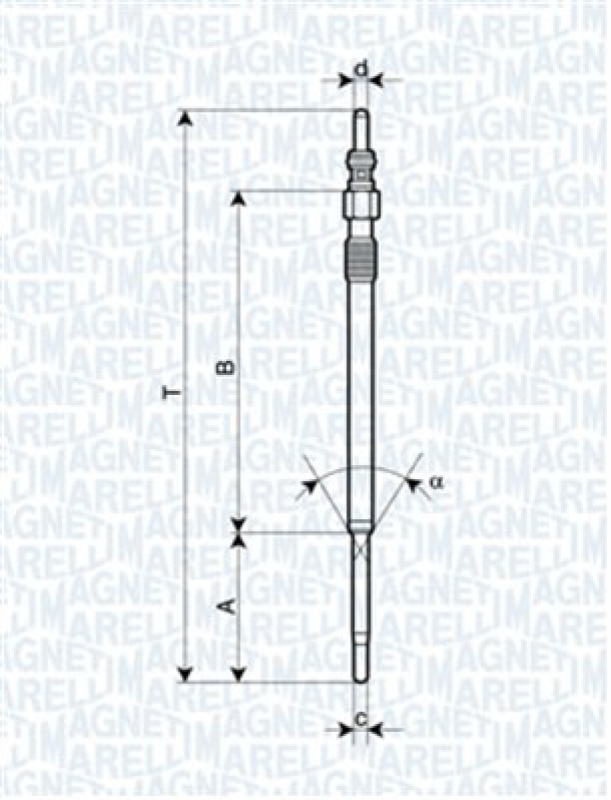 MAGNETI MARELLI Glühkerze