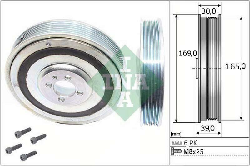 INA Belt Pulley Set, crankshaft