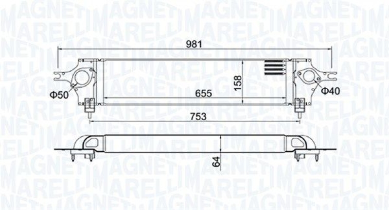 MAGNETI MARELLI Ladeluftkühler