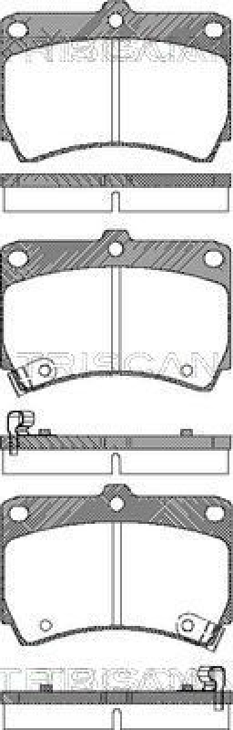 TRISCAN Brake Pad Set, disc brake