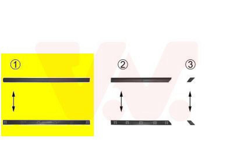 VAN WEZEL Trim/Protective Strip, door