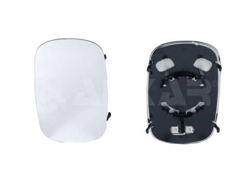 SPIEGELGLAS + HALTER beidseitig passend für FIAT DOBLO Cargo 223_ 11/20002/2010 6433930