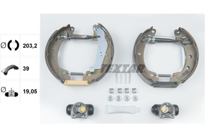 TEXTAR Bremsbackensatz Shoe Kit Pro 84037902