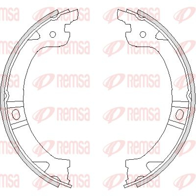 REMSA Bremsbackensatz, Feststellbremse
