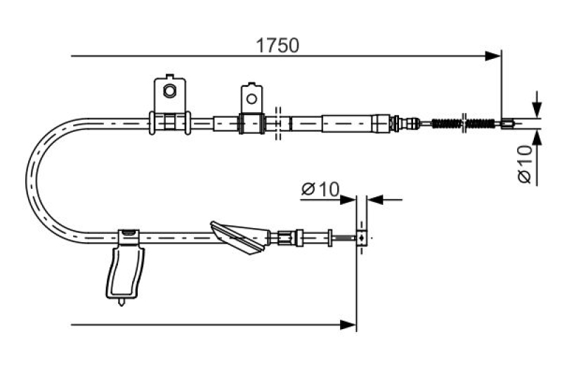 2x BOSCH Bremsscheibe