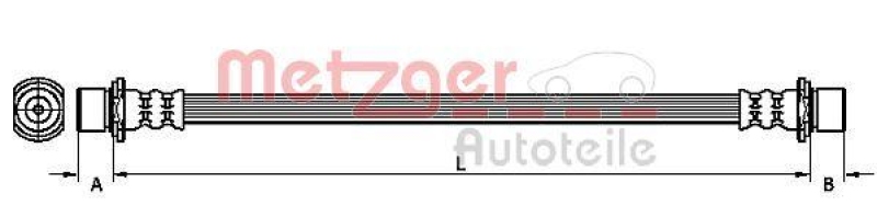 METZGER Bremsschlauch 4110788