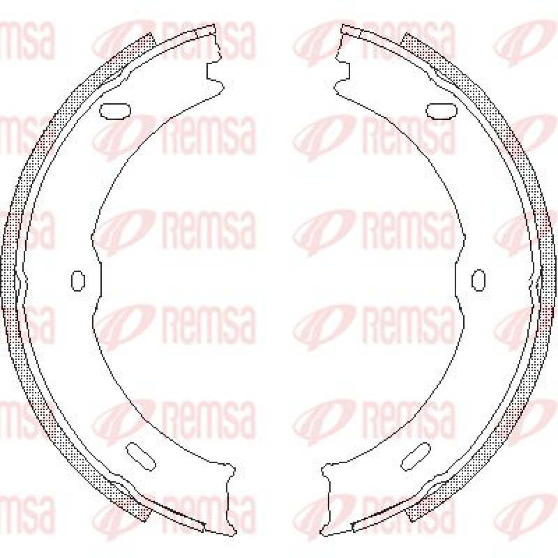 REMSA Bremsbackensatz, Feststellbremse