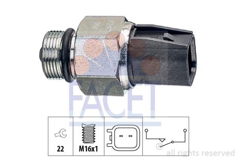 FACET Schalter, Rückfahrleuchte Made in Italy - OE Equivalent