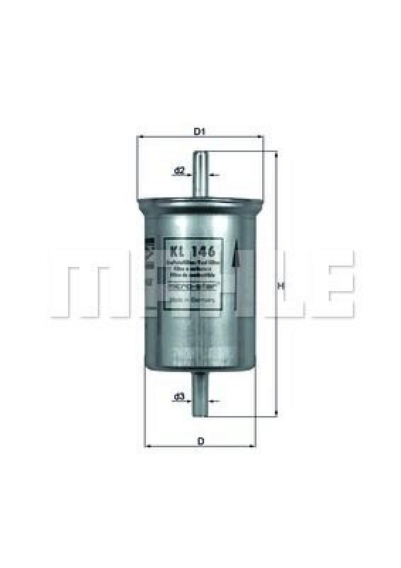 MAHLE Fuel filter