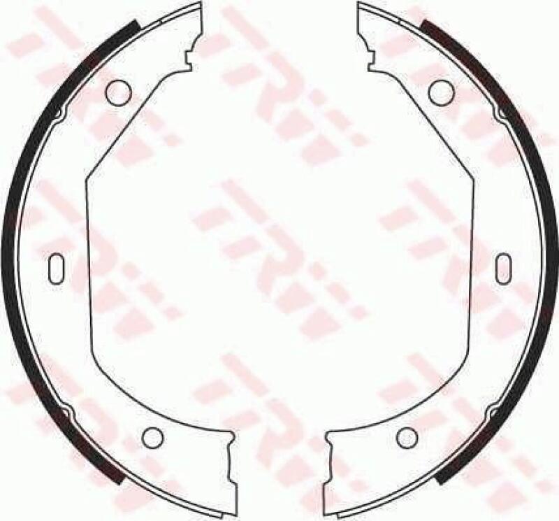 TRW Brake Shoe Set, parking brake