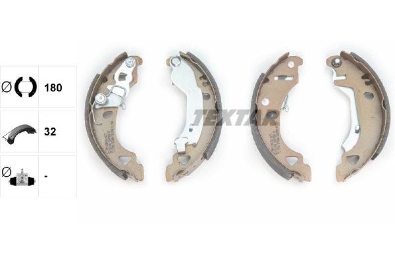 TEXTAR Brake Shoe Set