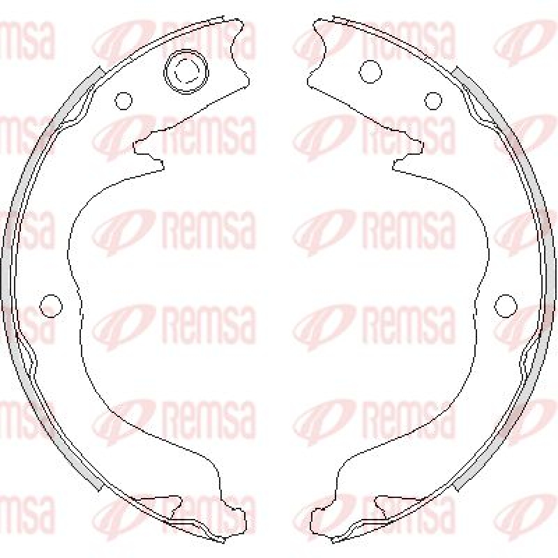 REMSA Brake Shoe Set, parking brake