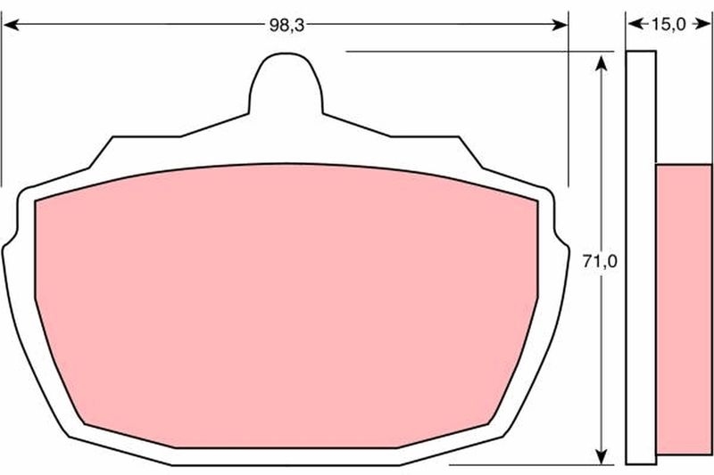 TRW Brake Pad Set, disc brake