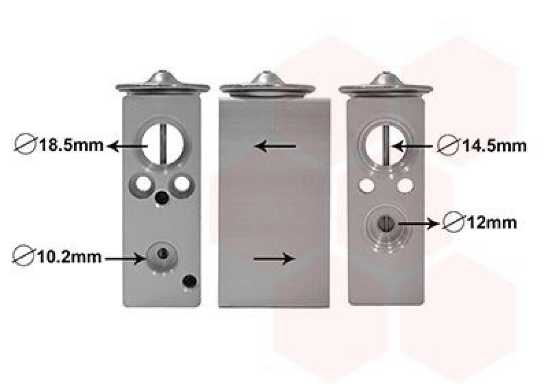 VAN WEZEL Expansion Valve, air conditioning