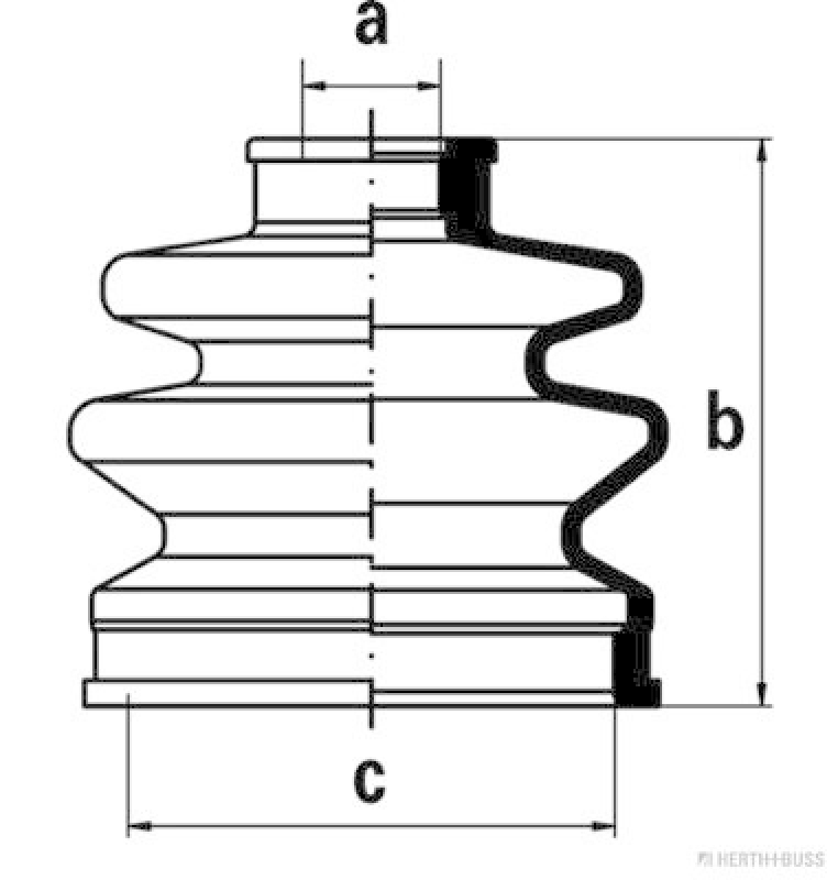 HERTH+BUSS JAKOPARTS Faltenbalgsatz, Antriebswelle
