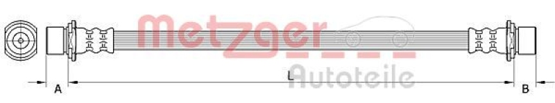 METZGER Bremsschlauch GREENPARTS 4111503